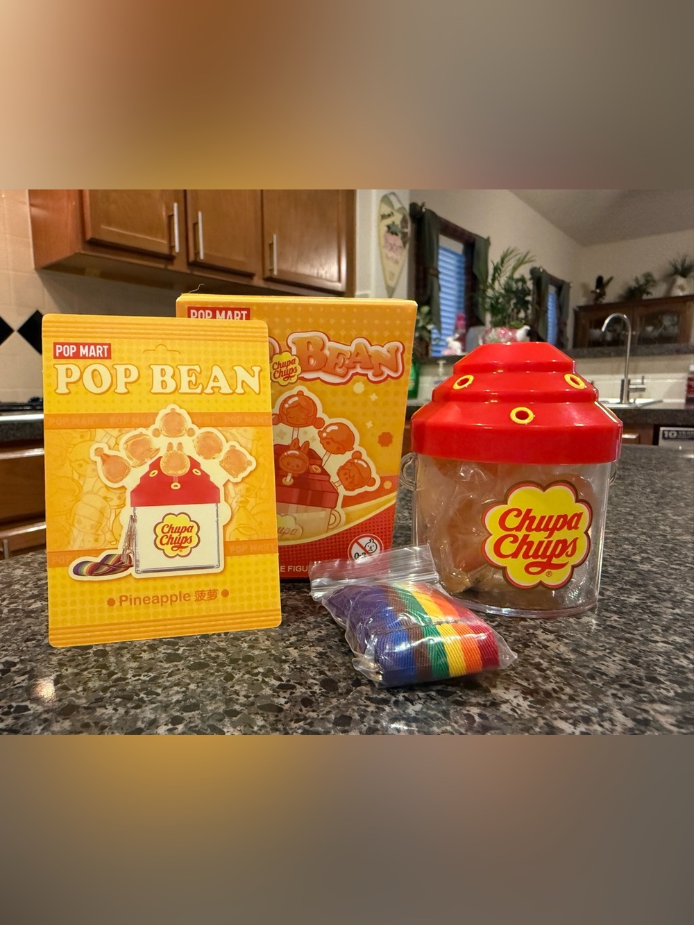 PopMart POPBEAN Chupa Chups Series - Rare - Pineapple